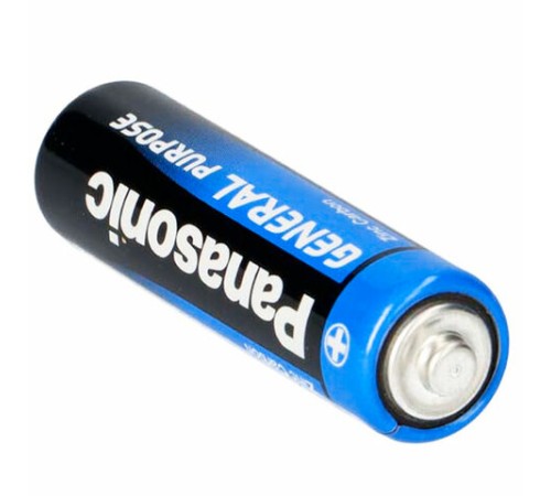 Батарейки КОМПЛЕКТ 4 шт., PANASONIC AA R6 (316), солевые, пальчиковые, в пленке, 1,5 В