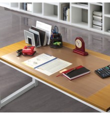 Коврик-подкладка настольный сверхпрочный 600х1200 мм, прозрачный, 1 мм, BRAUBERG, 237373