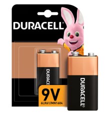 Батарейка DURACELL Basic ОРИГИНАЛ, 6LR61 (КРОНА), алкалиновая, 1 шт., 9 В, блистер