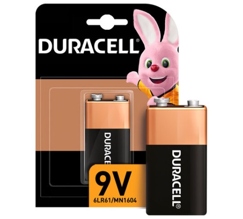 Батарейка DURACELL Basic ОРИГИНАЛ, 6LR61 (КРОНА), алкалиновая, 1 шт., 9 В, блистер Батарейка DURACELL Basic ОРИГИНАЛ, 6LR61 (КРОНА), алкалиновая, 1 шт., 9 В, блистер