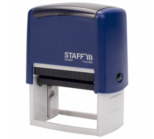 Штамп самонаборный 7-строчный STAFF, оттиск 60х35 мм, 