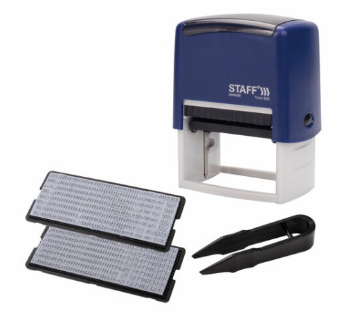 Штамп самонаборный 7-строчный STAFF, оттиск 60х35 мм, 