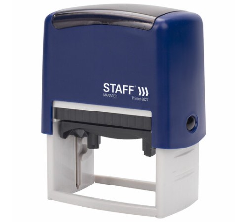 Штамп самонаборный 8-строчный STAFF, оттиск 60х40 мм, 