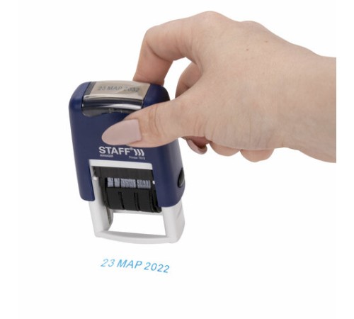 Датер-мини STAFF, месяц буквами, оттиск 22х4 мм, 