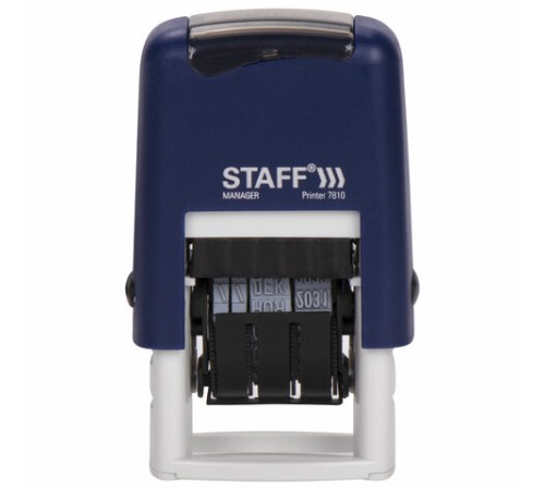 Датер-мини STAFF, месяц буквами, оттиск 22х4 мм, 