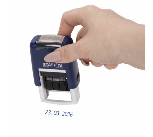 Датер-мини STAFF, месяц цифрами, оттиск 22х4 мм, 