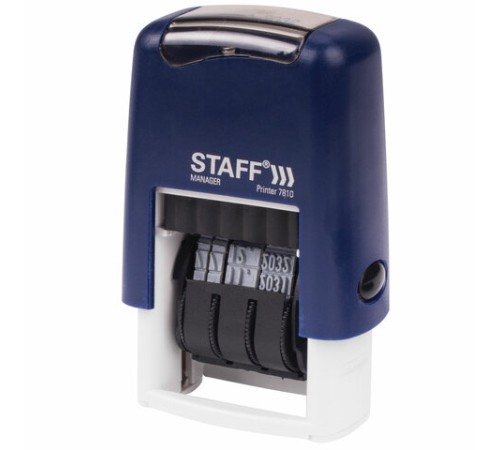 Датер-мини STAFF, месяц цифрами, оттиск 22х4 мм, 
