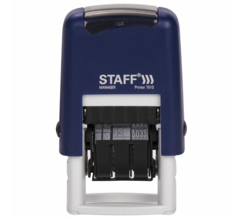 Датер-мини STAFF, месяц цифрами, оттиск 22х4 мм, 