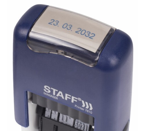 Датер-мини STAFF, месяц цифрами, оттиск 22х4 мм, 