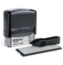 Штамп самонаборный 5-строчный, оттиск 58х22 мм, без рамки, TRODAT IDEAL 4913 P2, КАССА В КОМПЛЕКТЕ, 154356