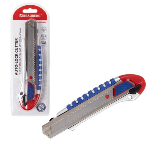 Нож универсальный мощный 25 мм BRAUBERG 