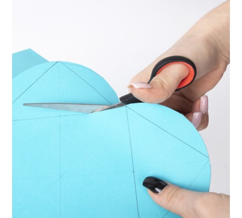 Ножницы STAFF EVERYDAY, 150 мм, бюджет, резиновые вставки, черно-красные, ПВХ чехол, 237497.