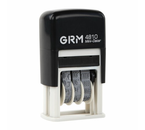 Датер-мини месяц цифрами, оттиск 20х3,8 мм синий, GRM 4810 BANK, 124131001