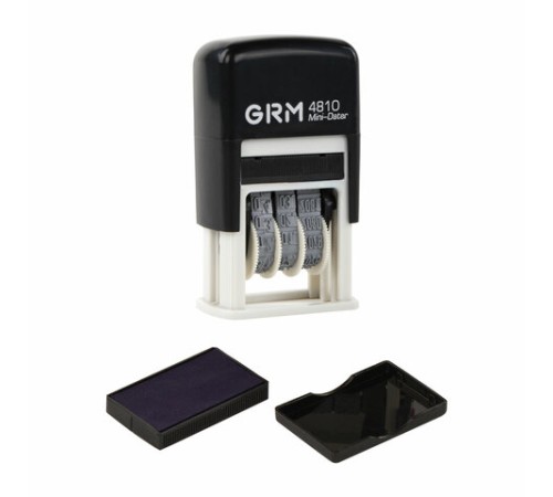 Датер-мини месяц цифрами, оттиск 20х3,8 мм синий, GRM 4810 BANK, 124131001