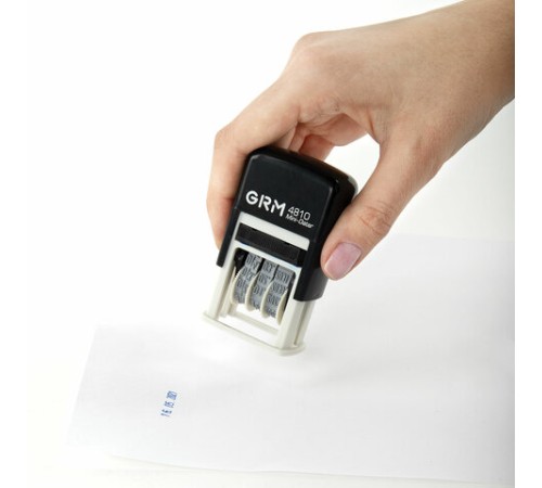 Датер-мини месяц цифрами, оттиск 20х3,8 мм синий, GRM 4810 BANK, 124131001