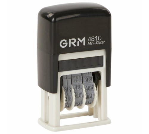 Датер-мини месяц буквами, оттиск 20х3,8 мм синий, GRM 4810, 124131000