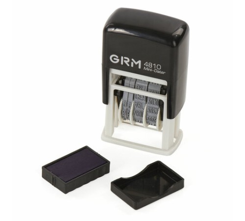 Датер-мини месяц буквами, оттиск 20х3,8 мм синий, GRM 4810, 124131000