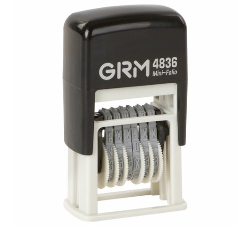 Нумератор 6-разрядный, оттиск 15х3 мм синий, GRM 4836, 124141018