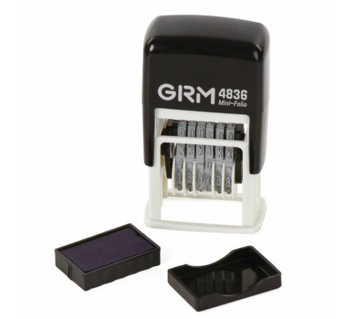 Нумератор 6-разрядный, оттиск 15х3 мм синий, GRM 4836, 124141018