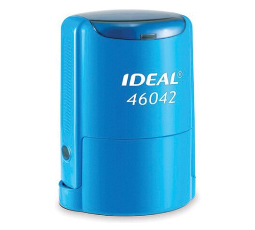 Оснастка для печатей, оттиск D=42 мм, синий, TRODAT IDEAL 46042, корпус синий, крышка, подушка, 125310