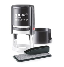 Печать самонаборная 1,5-круга, оттиск D=42 синий,TRODAT IDEAL 46042DB-R1,5, крышка, КАССА В КОМПЛЕКТЕ, 161484