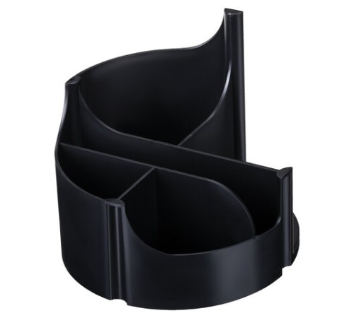 Подставка-органайзер STAFF Basic, 120х120х110 мм, 5 отделений, черная, 237949