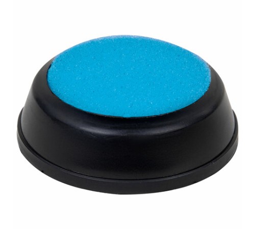 Губка для кассира, диаметр 81 мм, круглая, ассорти, STAFF, 237951
