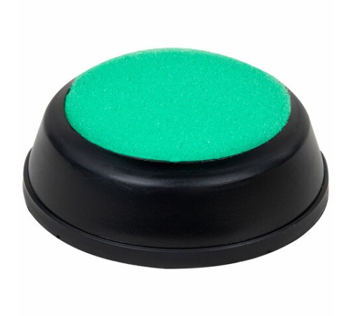 Губка для кассира, диаметр 81 мм, круглая, ассорти, STAFF, 237951