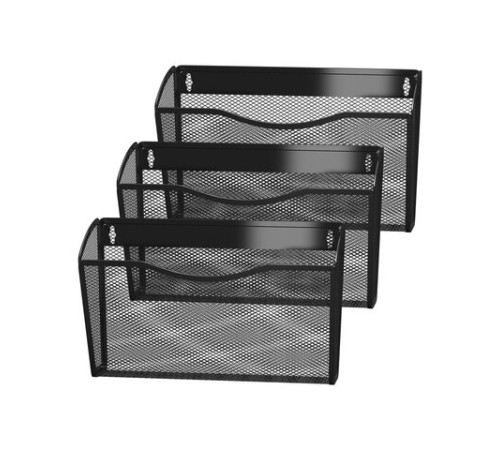 Лотки для бумаг настенные 3 штуки, формат А4, BRAUBERG 