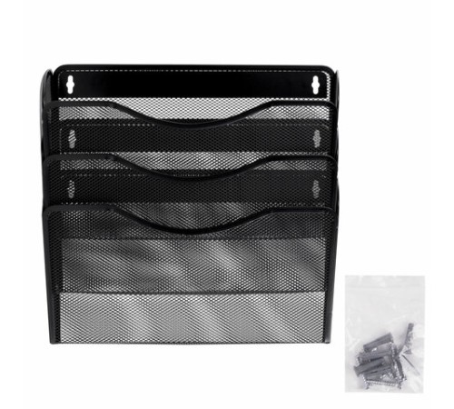 Лотки для бумаг настенные 3 штуки, формат А4, BRAUBERG 