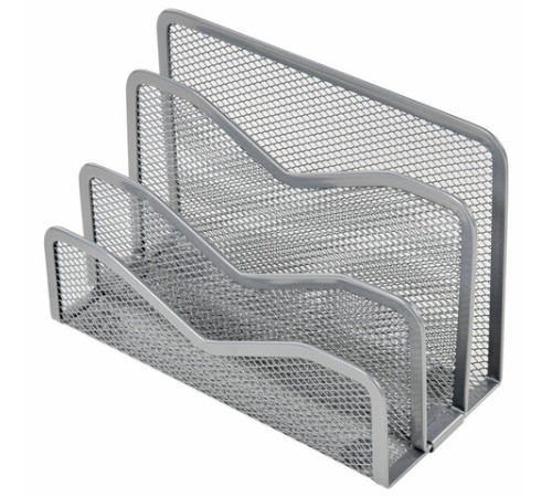 Подставка для сортировки писем и бумаг 3-х секционная BRAUBERG 