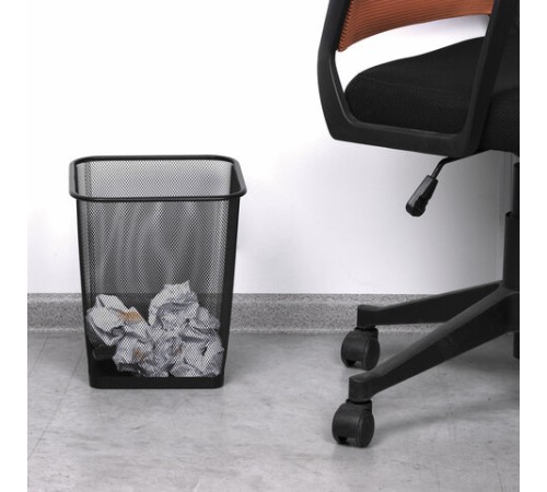 Корзина для бумаг квадратная 17 литров, BRAUBERG 