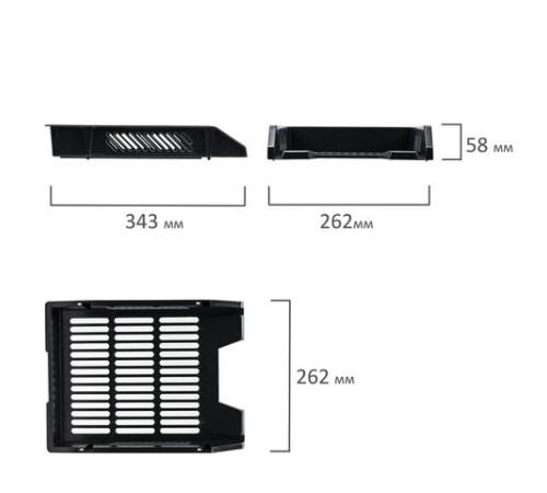 Лоток горизонтальный для бумаг BRAUBERG 