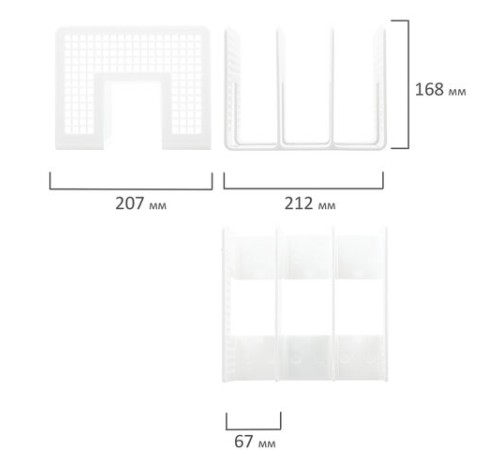 Лоток-сортер для бумаг BRAUBERG 