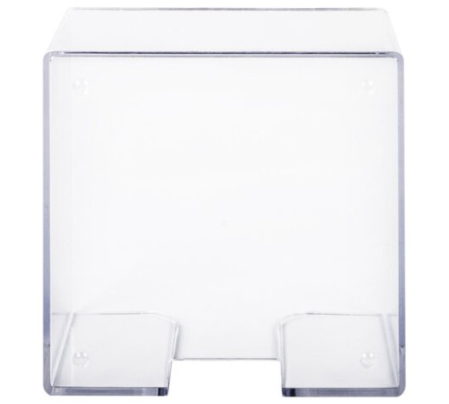 Подставка для бумажного блока BRAUBERG CLASSIC пластиковая, 90х90х50 мм, прозрачная, 238091