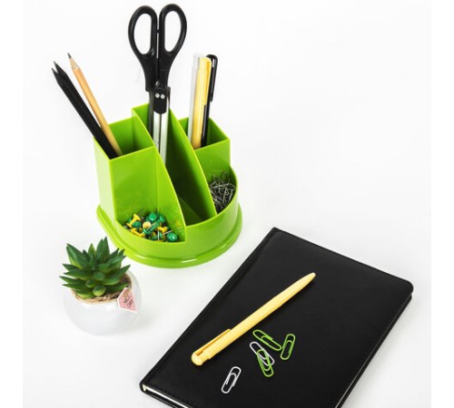 Подставка-органайзер BRAUBERG STYLE COLOR, 5 отделений, 132х122х108 мм, ассорти, 238095