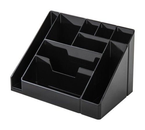 Подставка-органайзер BRAUBERG GRAND OFFICE, 9 отделений, 115х160х105 мм, черная, 238098