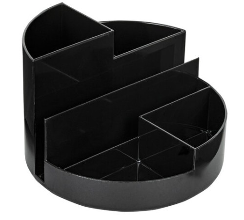 Подставка-органайзер BRAUBERG DELTA, 6 отделений, 130х130х90 мм, черная, 238100