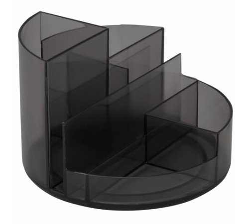 Подставка-органайзер BRAUBERG DELTA, 6 отделений, 130х130х90 мм, тонированная серая, 238101