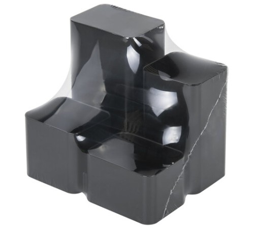 Подставка-органайзер BRAUBERG COMPACT, 4 отделения, 92х114х102 мм, черная, 238102