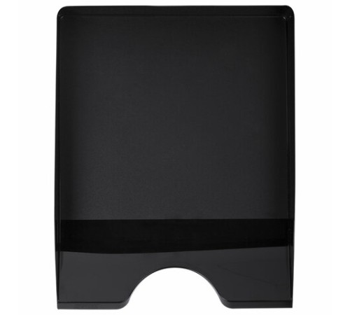Лоток горизонтальный для бумаг BRAUBERG ORIGINAL, 315х250х60 мм, черный, 238104