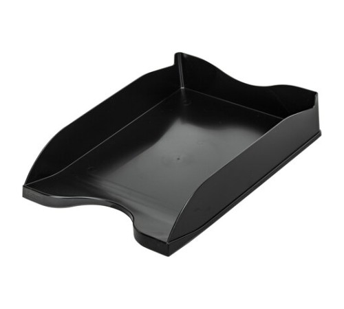 Лоток горизонтальный для бумаг BRAUBERG STYLE, 345х255х65 мм, черный, 238105