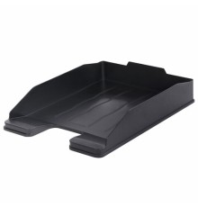 Лоток горизонтальный для бумаг BRAUBERG ECONOMY, 340х255х60 мм, черный, 238106