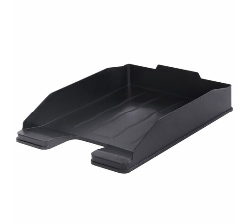 Лоток горизонтальный для бумаг BRAUBERG ECONOMY, 340х255х60 мм, черный, 238106