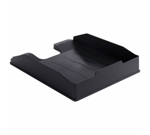 Лоток горизонтальный для бумаг BRAUBERG ECONOMY, 340х255х60 мм, черный, 238106