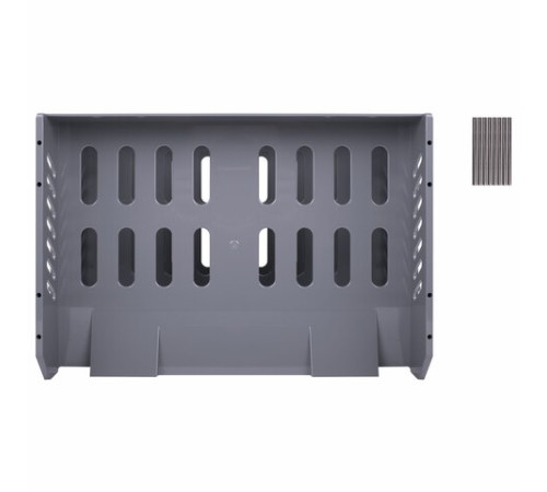 Лотки горизонтальные для бумаг, КОМПЛЕКТ 3 шт., 335х232х246 мм, серый, BRAUBERG FILE, 238108