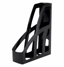 Лоток вертикальный для бумаг BRAUBERG FILE, 250х75х300 мм, черный, 238111