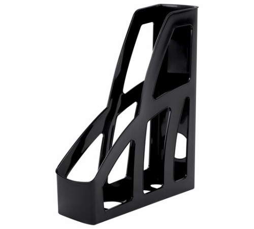 Лоток вертикальный для бумаг BRAUBERG FILE, 250х75х300 мм, черный, 238111