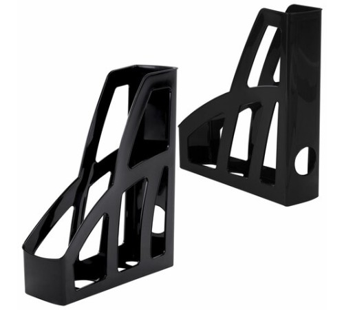 Лоток вертикальный для бумаг BRAUBERG FILE, 250х75х300 мм, черный, 238111