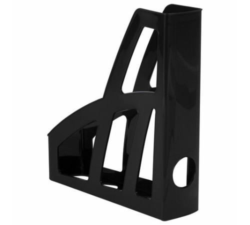 Лоток вертикальный для бумаг BRAUBERG FILE, 250х75х300 мм, черный, 238111